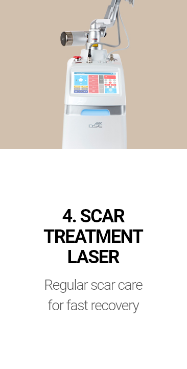 4. SCAR TREATMENT LASER Regular scar care for fast recovery